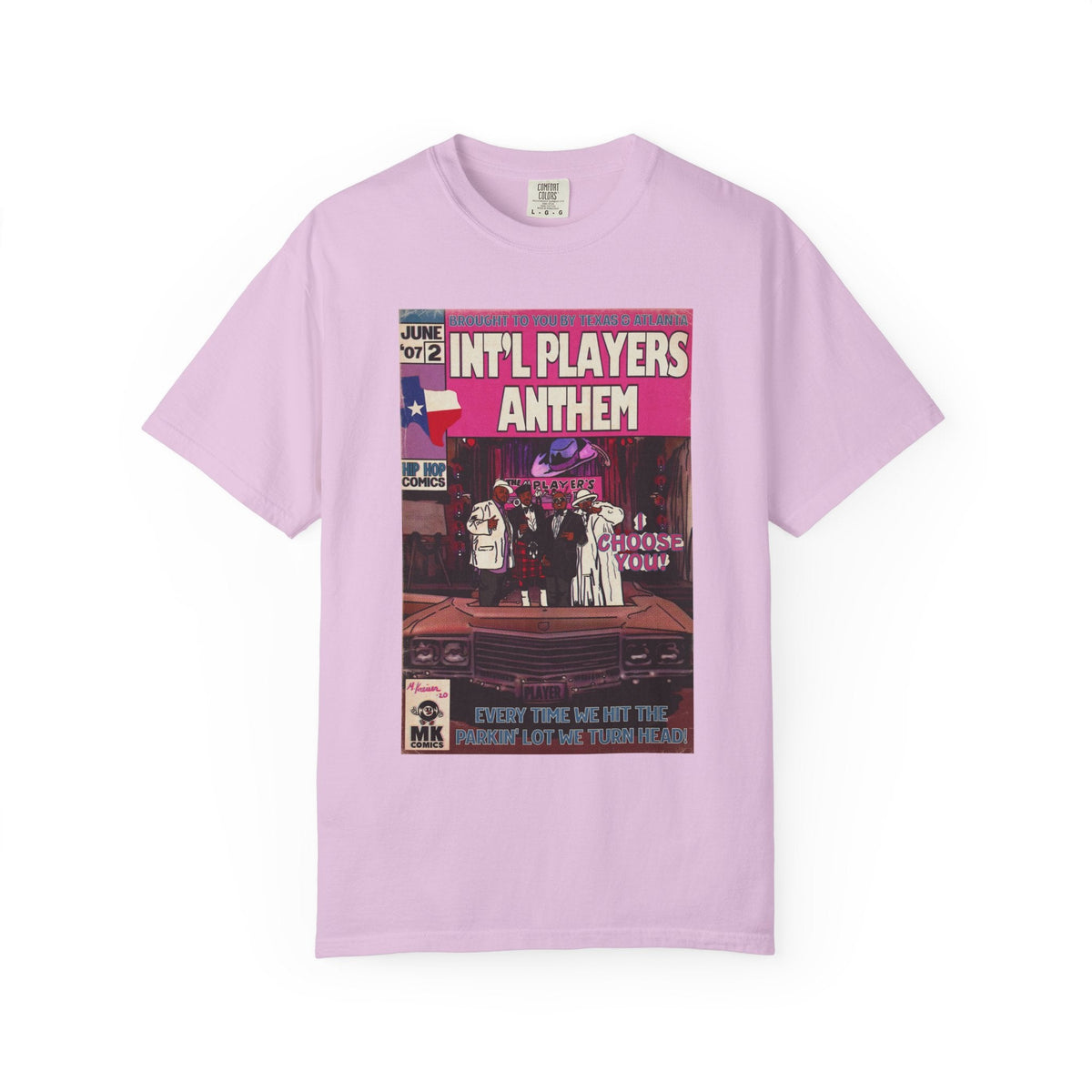 Int’l Players Anthem - Unisex Comfort Colors T-shirt | Hip Hop Graphic Tee, Garment-Dyed Soft Cotton, Relaxed Fit