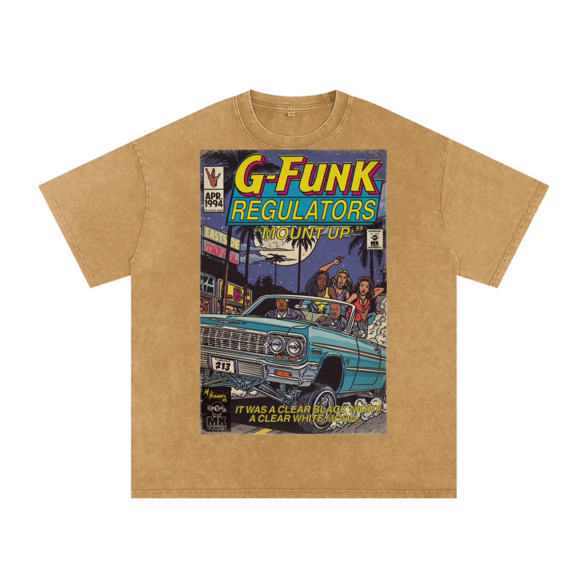 Regulate - Snow Washed Oversized Cotton T-Shirt