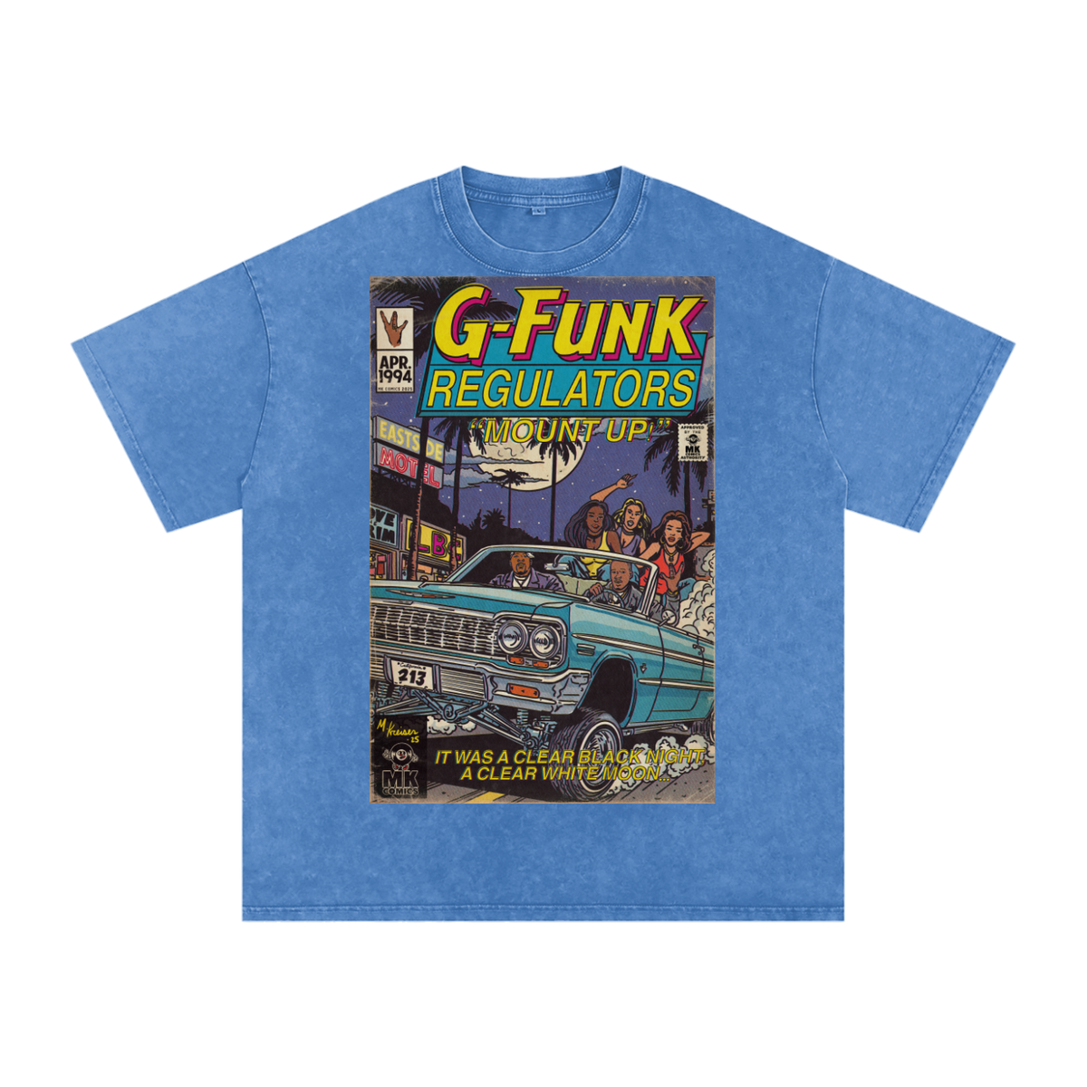Regulate - Snow Washed Oversized Cotton T-Shirt
